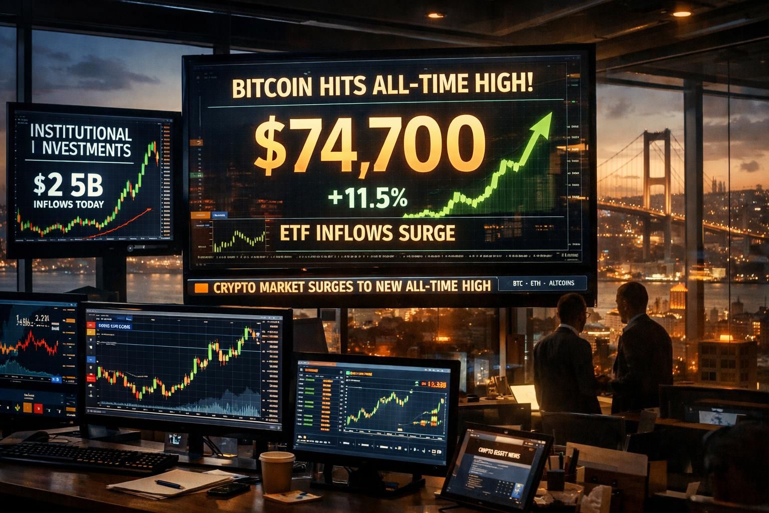 bitcoin, kurumsal yatırımcıların artan ilgisiyle fiyatında yeni bir rekor seviyeye ulaştı. kripto para piyasasındaki bu gelişmeler hakkında detaylı bilgiler.