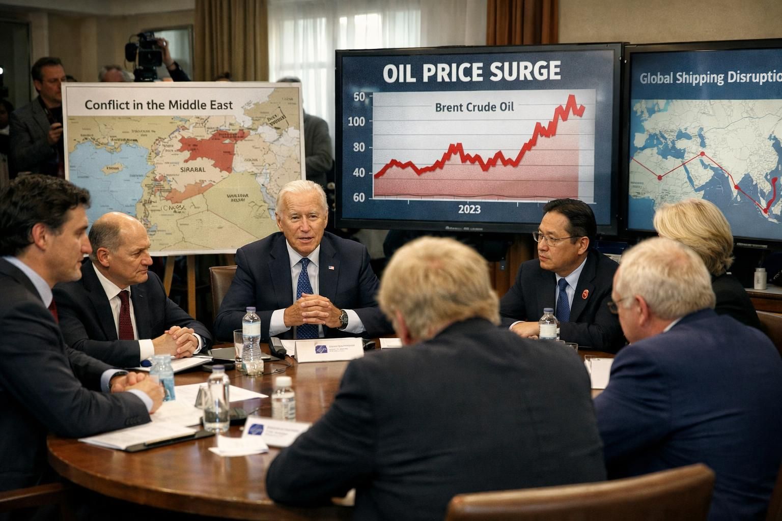 g7, orta doğu’daki savaşın küresel ekonomi üzerindeki ağır etkilerini azaltmanın önemine vurgu yaptı ve acil çözüm çağrısında bulundu.