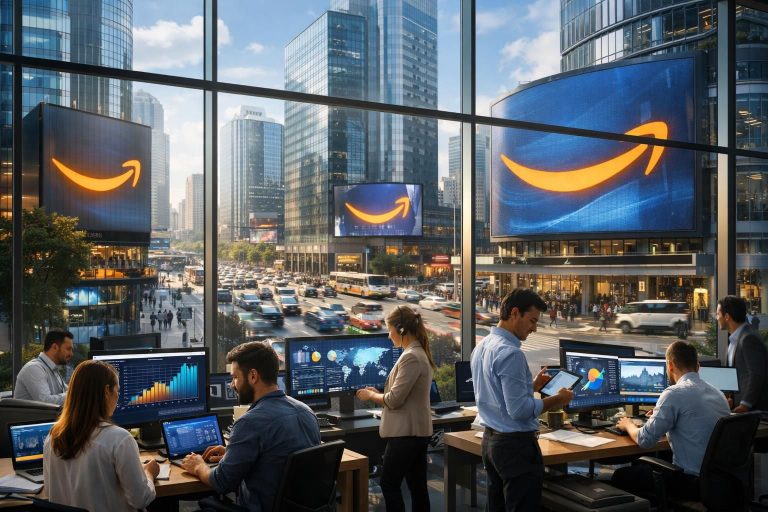 amazon, dijital reklamcılıkta üçüncü büyük oyuncu olarak konumunu güçlendiriyor ve pazardaki etkisini artırıyor.
