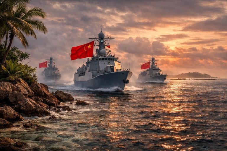 çin, güney çin denizi'ndeki stratejik scarborough sığı'na erişimi sıkılaştırarak bölgedeki egemenlik iddialarını güçlendirdi ve askeri varlığını artırdı.