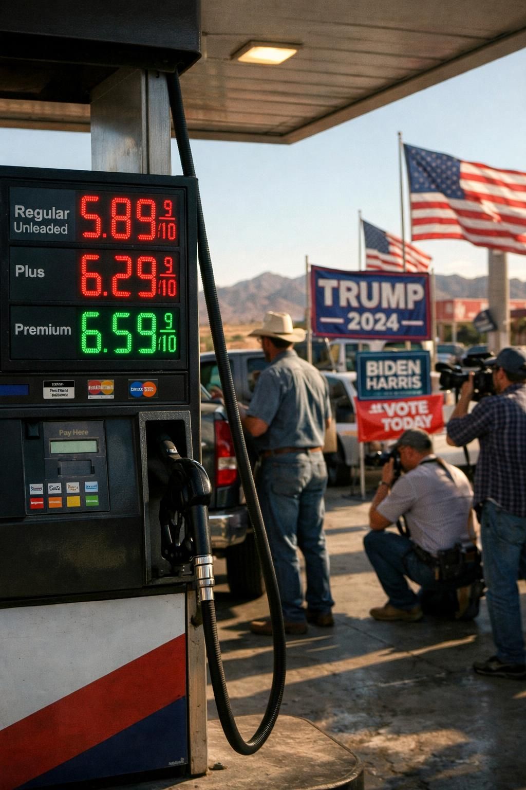 donald trump, artan yakıt fiyatlarının baskısı altında nevada ve arizona'da ekonomik mesajını yeniden şekillendiriyor.