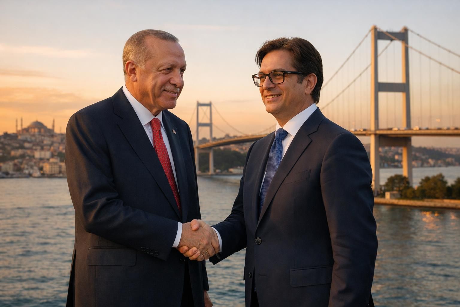 erdoğan, kuzey makedonya cumhurbaşkanı ile i̇stanbul'da önemli bir görüşme gerçekleştirdi. i̇ki lider arasındaki iş birliği ve bölgesel konular ele alındı.