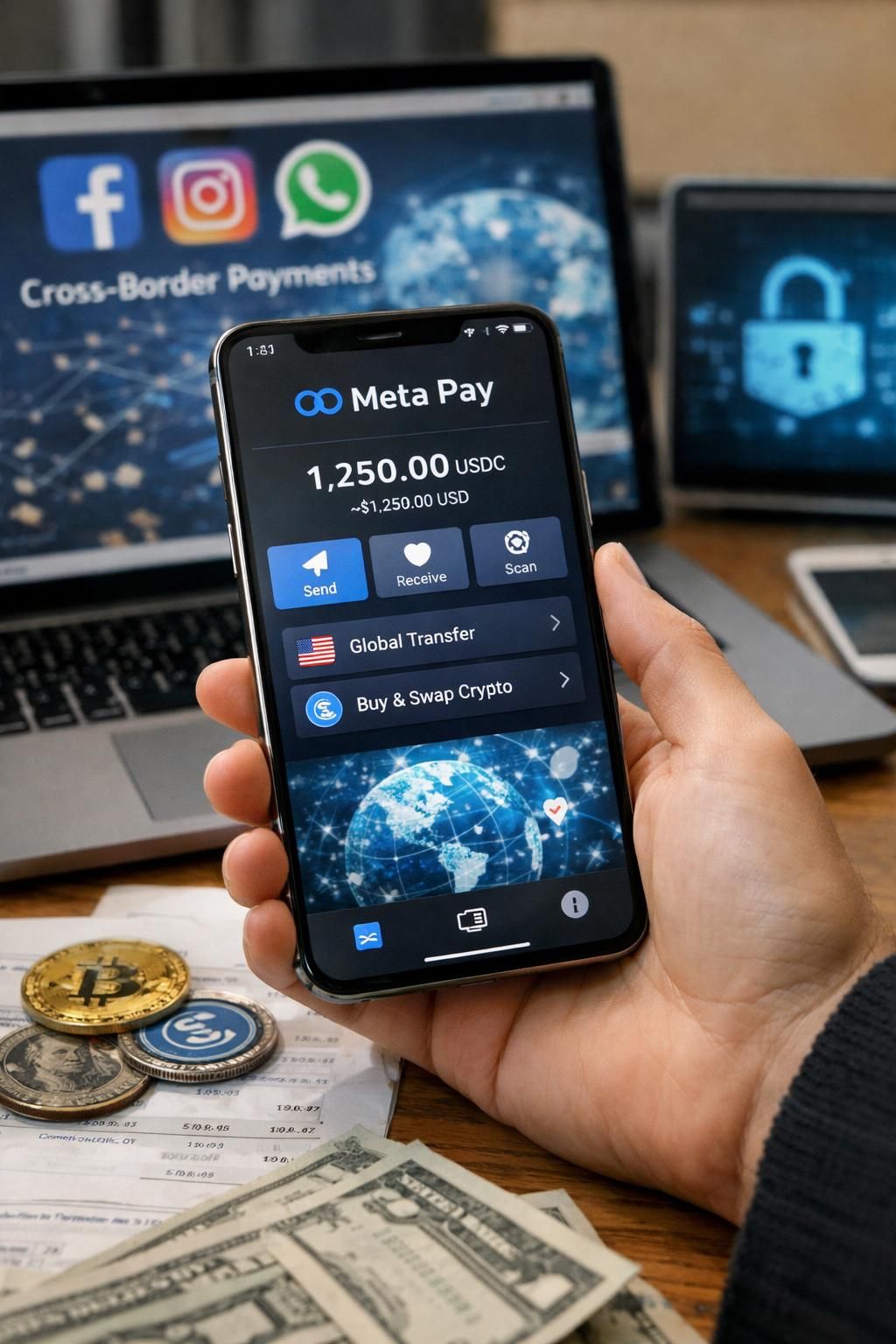 meta, blockchain tabanlı ödeme sistemleri üzerinde yenilikçi çalışmalarını sürdürüyor ve güvenli dijital işlemler için çözümler geliştiriyor.