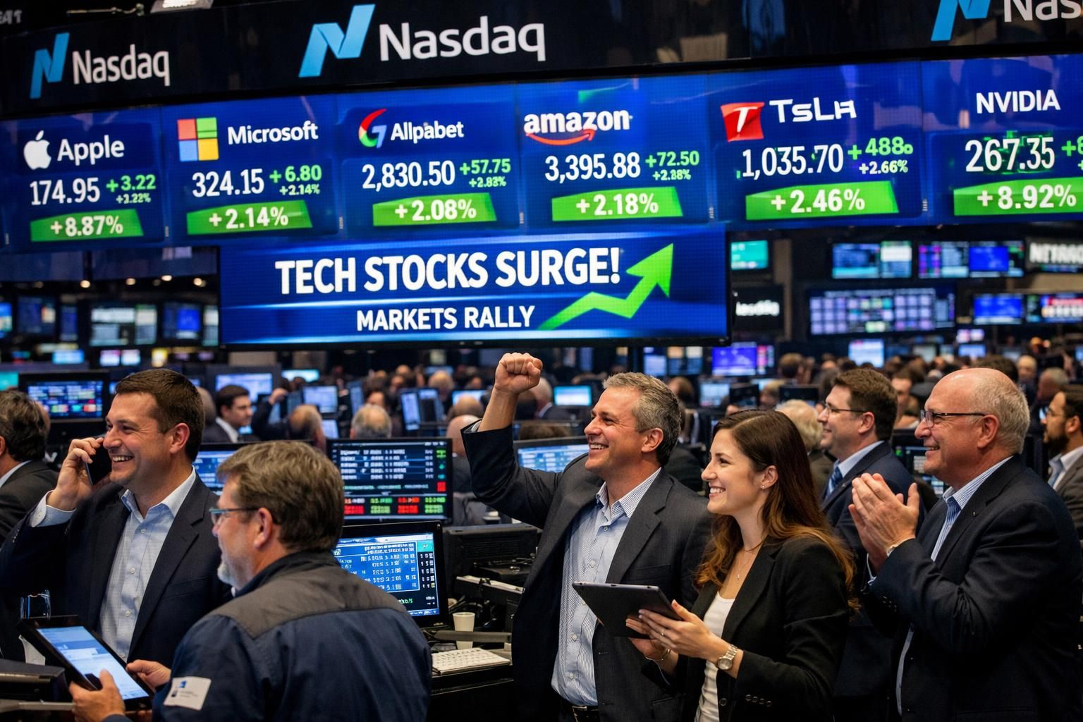 nasdaq, teknoloji hisselerine artan ilgiyle yeni rekor seviyeye ulaştı ve yatırımcılar için cazip fırsatlar sunmaya devam ediyor.
