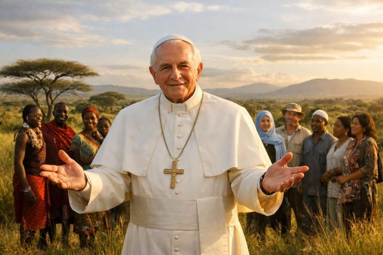 papa xiv. leo, afrika turu sırasında küresel barış ve birlikte yaşama çağrısında bulunarak insanları hoşgörü ve dayanışmaya davet etti.