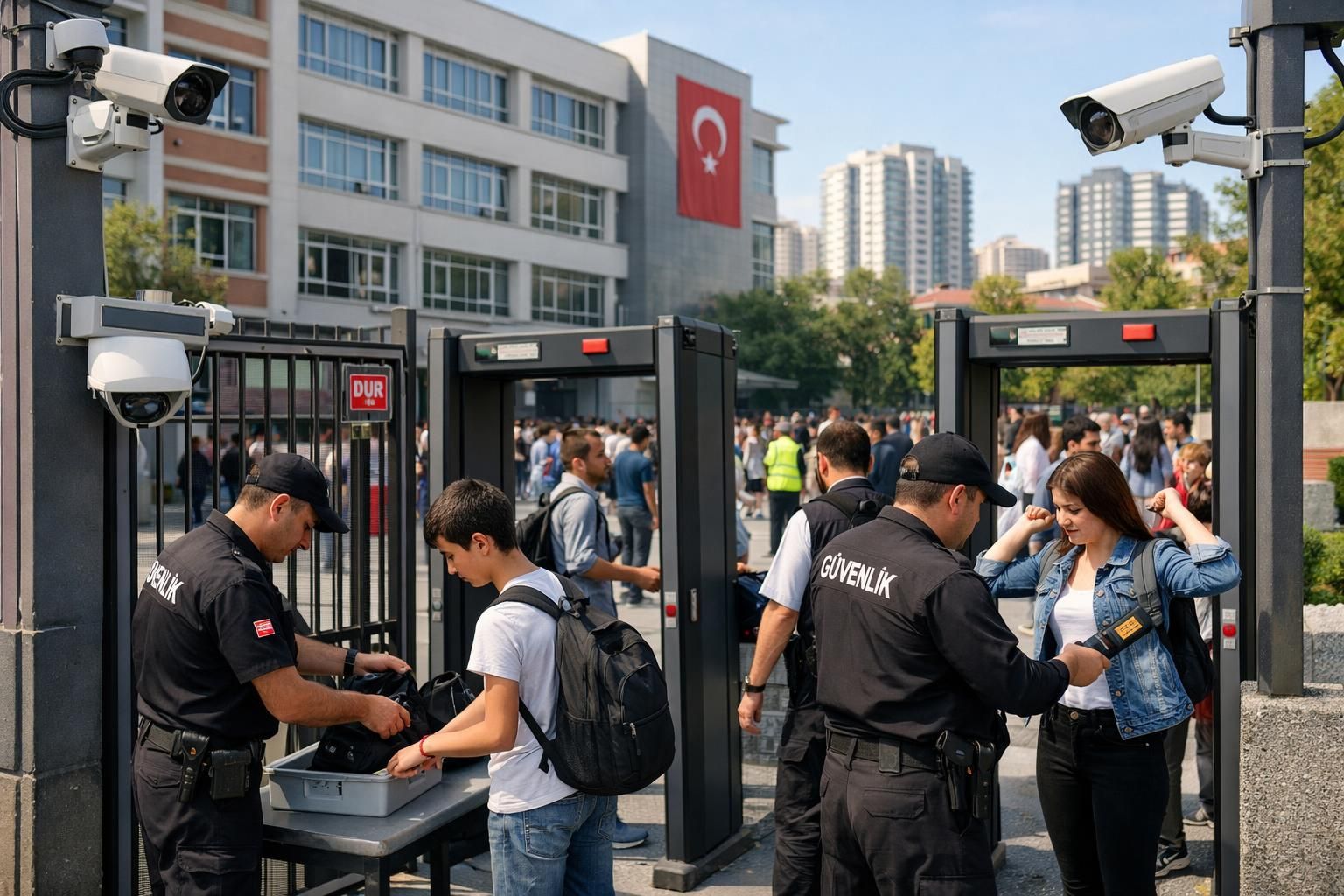türkiye genelindeki okullarda güvenlik önlemleri artırıldı, öğrenci ve personelin güvenliği için yeni tedbirler hayata geçirildi.